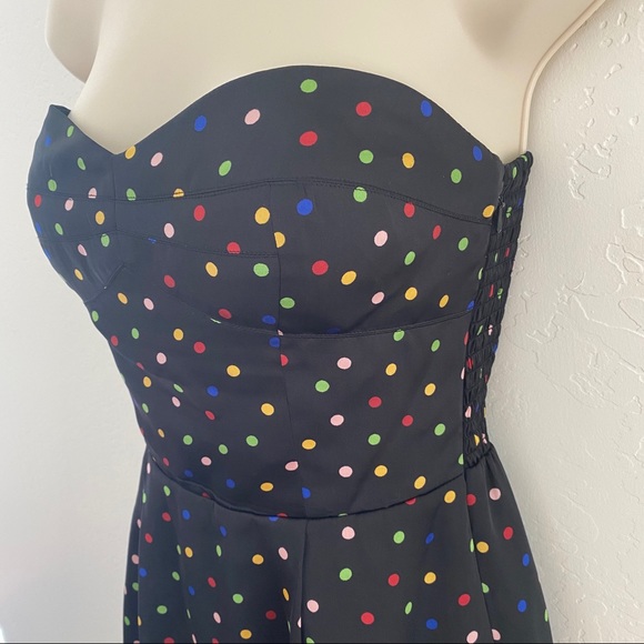 BCBG strapless black polka dot dress - Picture 2 of 7
